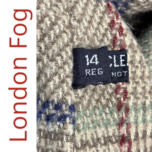 LONDON FOG Vintage Green Longline Trench Coat Wool Lining British Classic, 14 - Picture 11 of 14